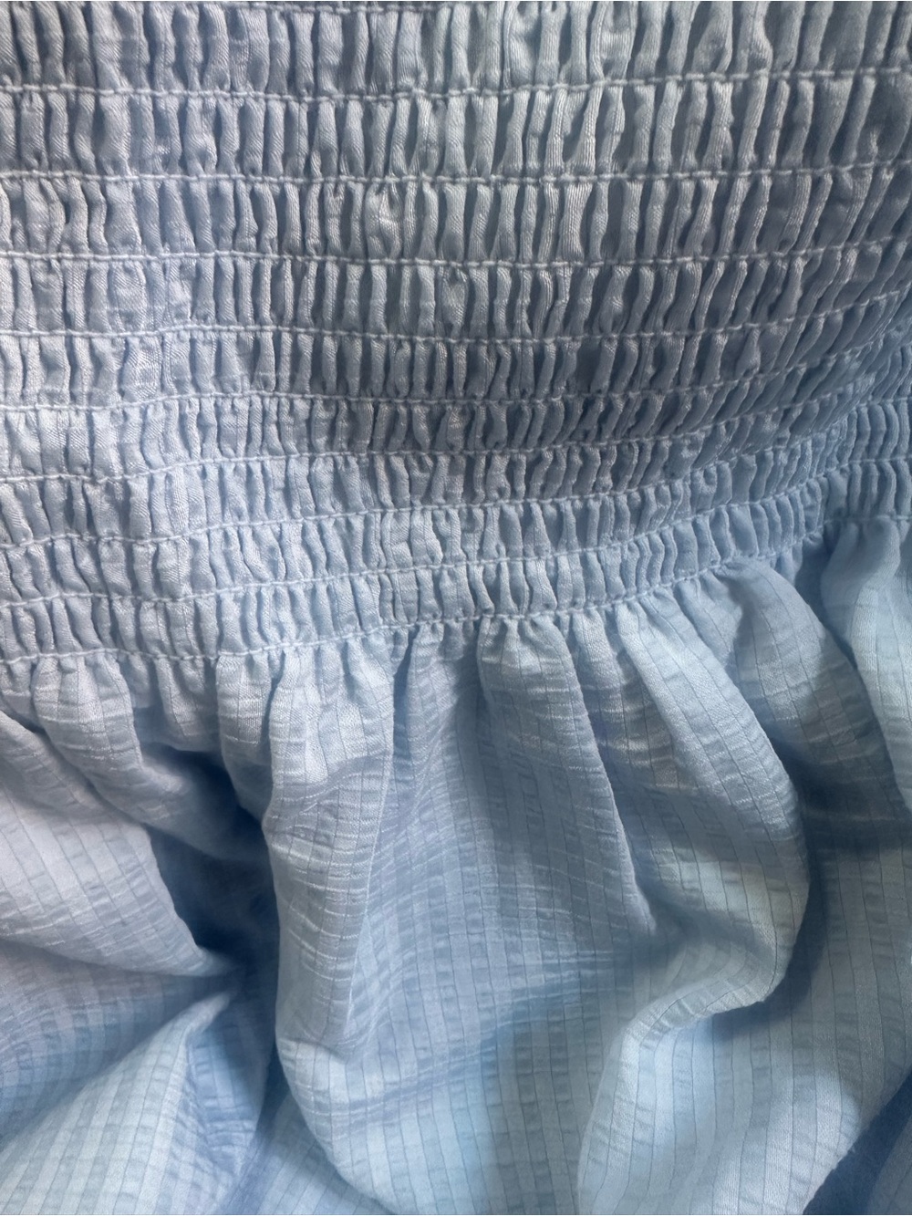 The Cosima Nap Dress — Pale Blue Women's Midi Dress - Picture 5 of 5